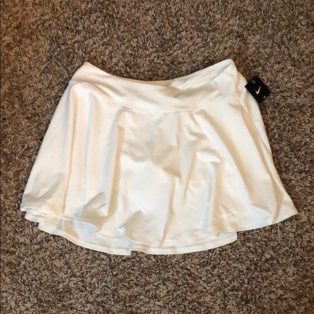 White tennis skirt